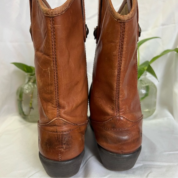 FRYE Melissa Button Rodeo Western Cowboy Leather Boots 13Y Youth Kids Boys Girls - Picture 5 of 14